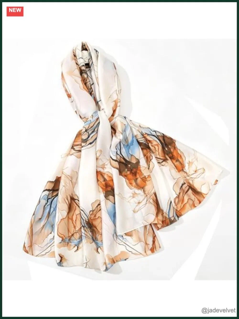 Luxurious Satin Silk-Feel Large Square Shawl Wrap Scarf for Women